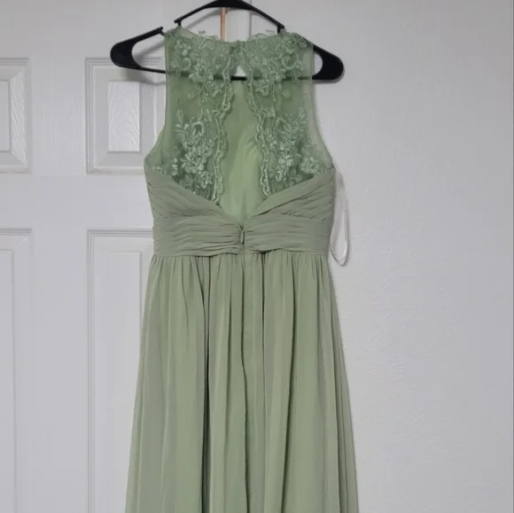 Elegant Green Maxi Dress From Azazie - Picture 6 of 15